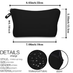 Deanfun toiletry bag with a 3D print design for cute style