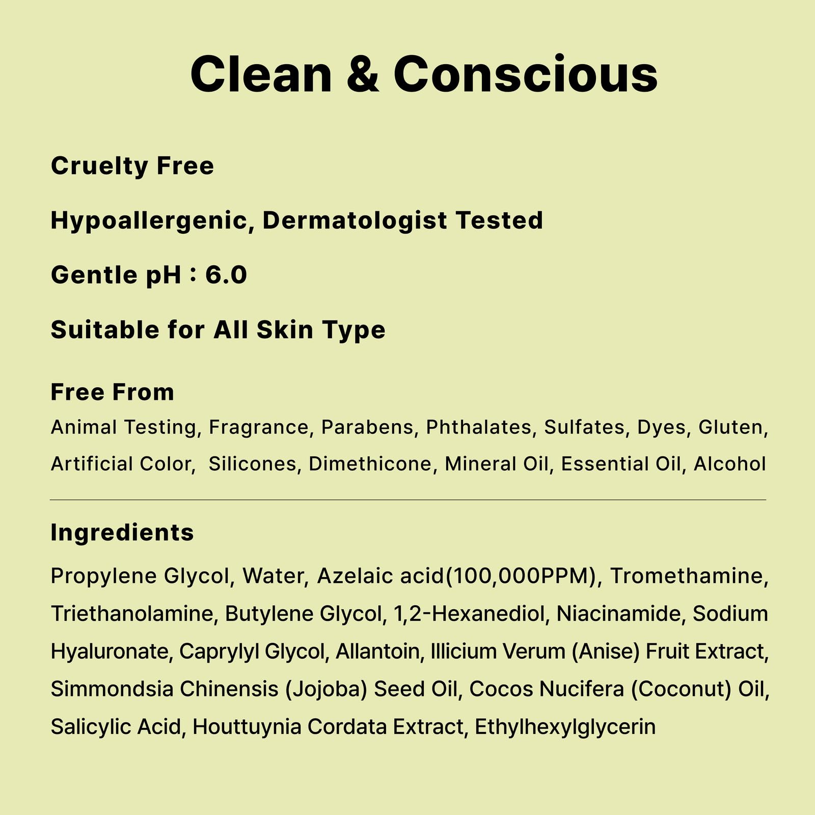DearMYDEW Serum Azelaico 10% reduce manchas oscuras y mejora claridad.
