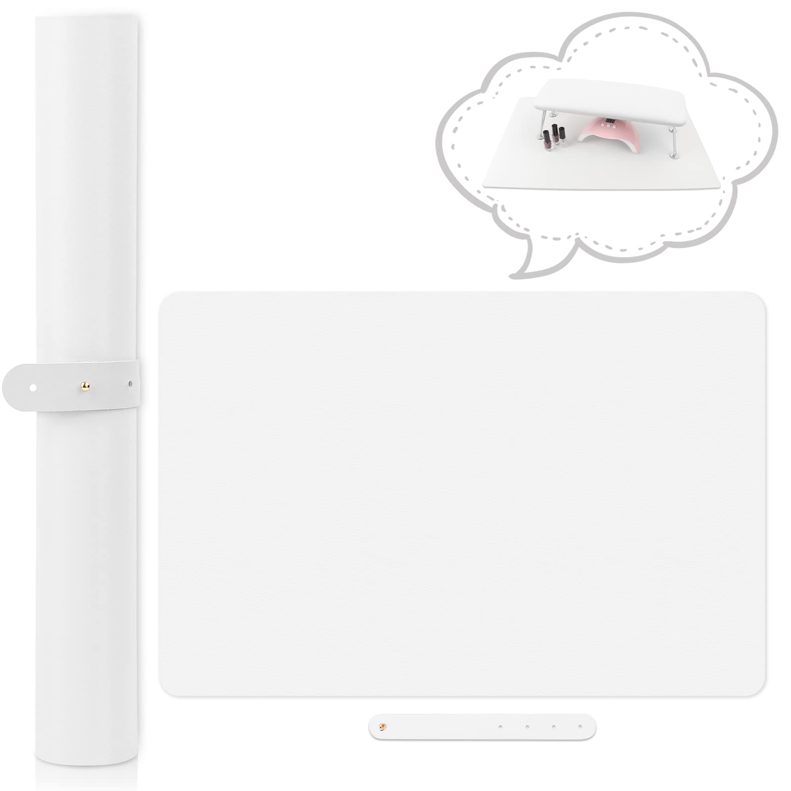 Deciniee nail art table mat with non-slip surface for stable manicure