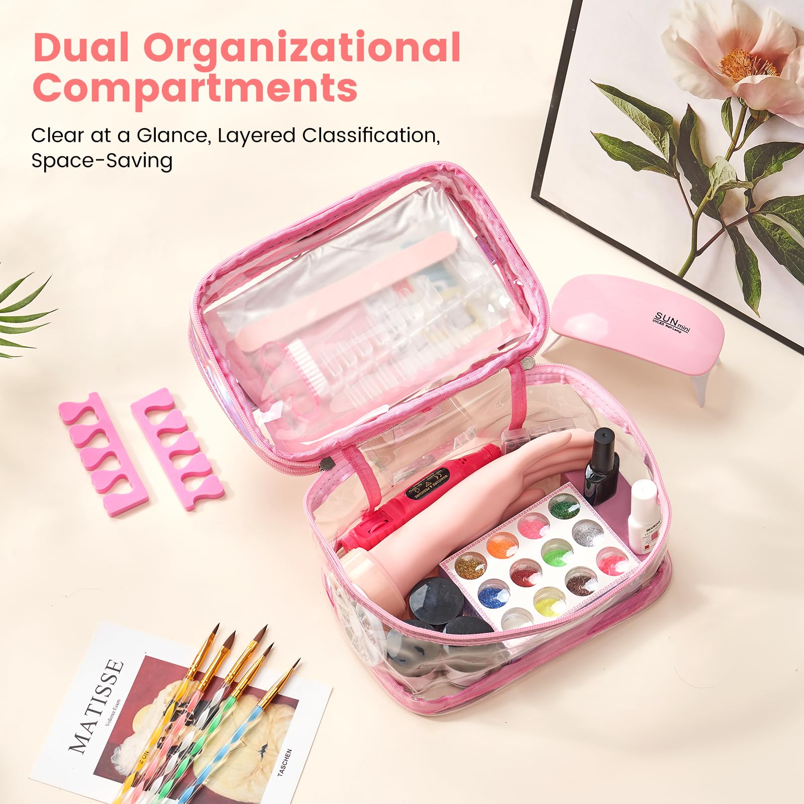 Deciniee nail art tools kit included for beginners and DIY design.