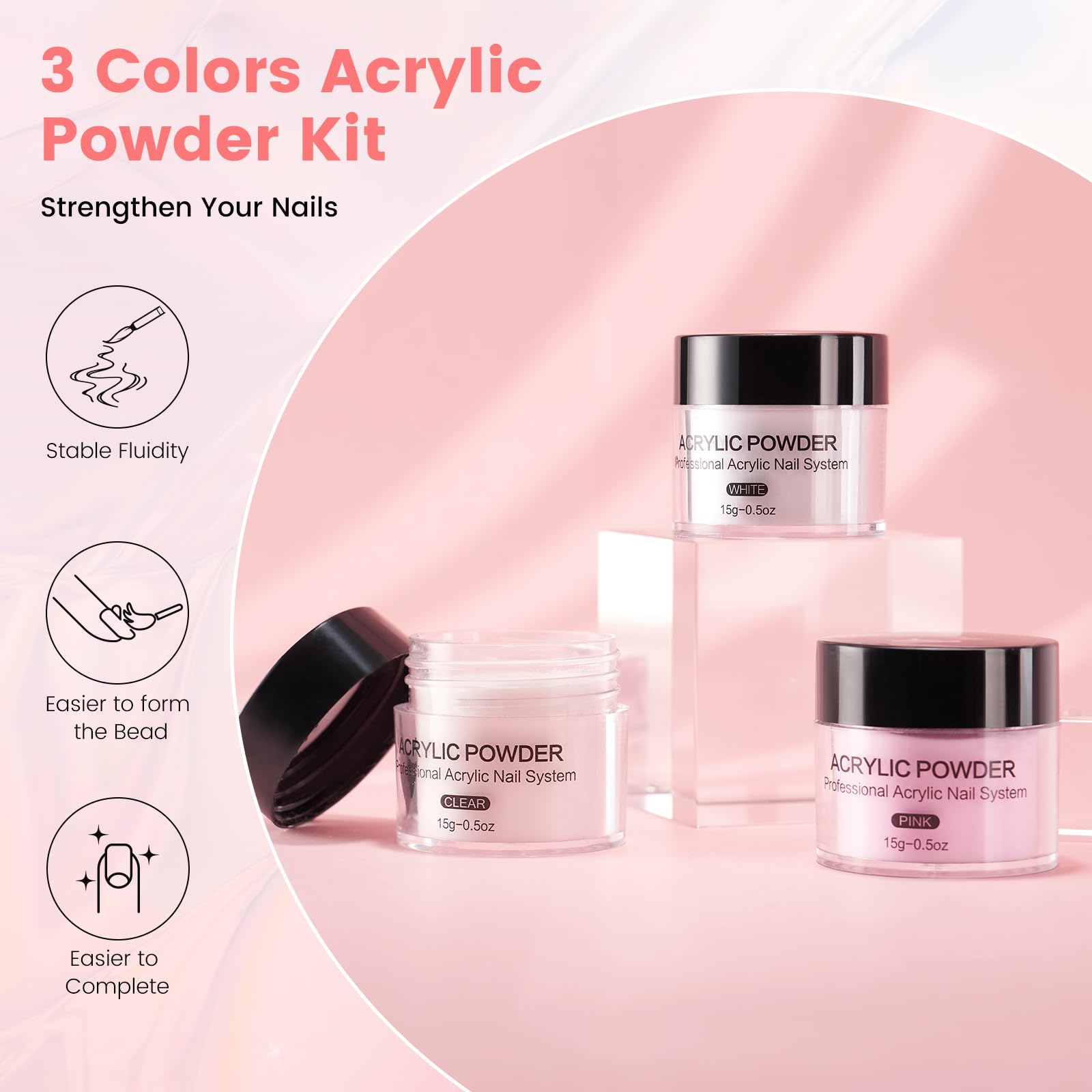 Deciniee French and full nail tips set for easy practice.
