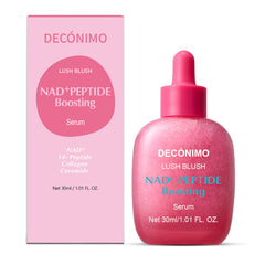 DECÓNIMO NAD+ suero en botella, expresión de energía para la piel y hidratación.