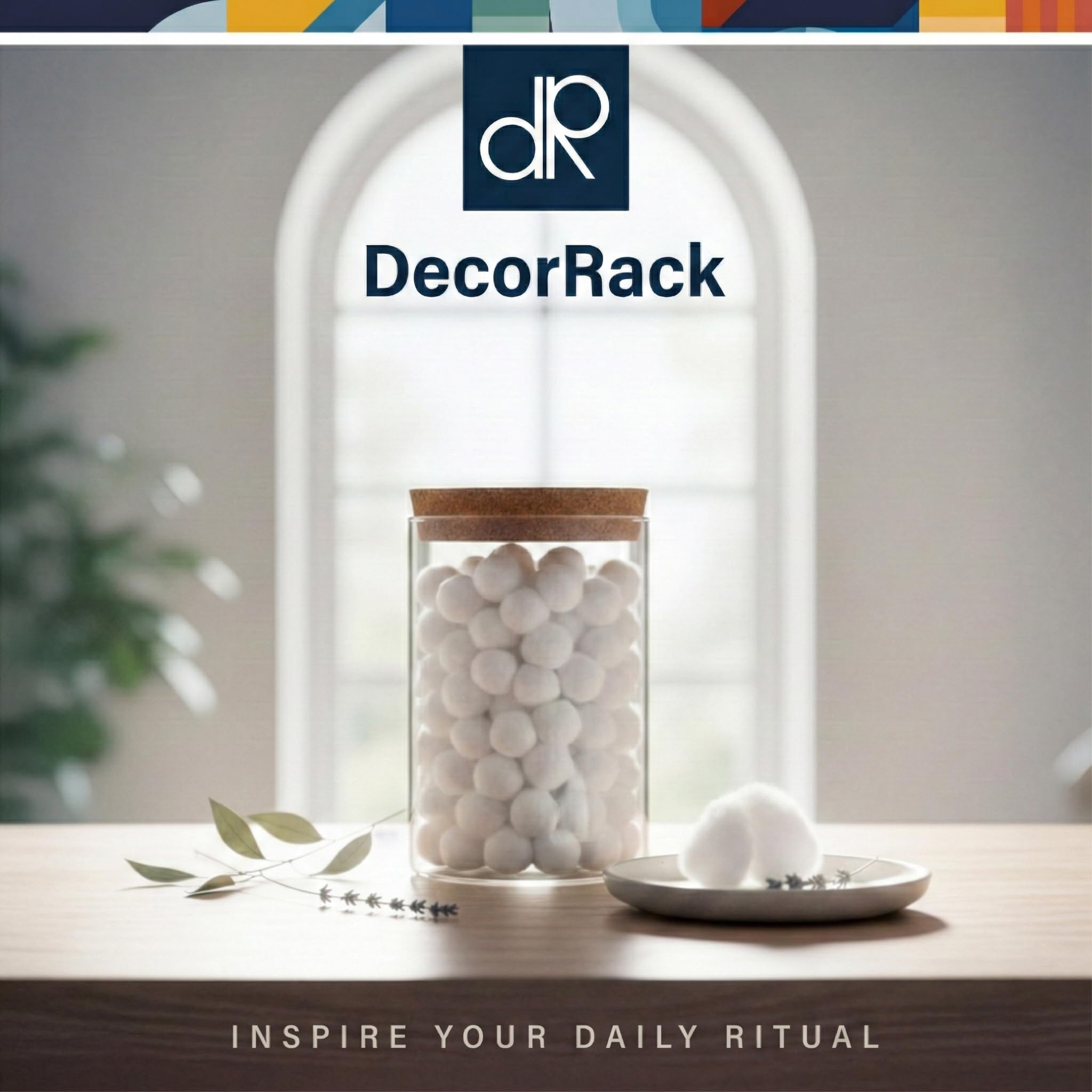 DecorRack 300 small cotton balls for crafts and hobbies