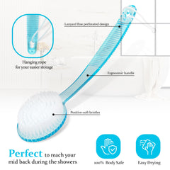 Back scrubbing made easy by DecorRack’s long reach design.