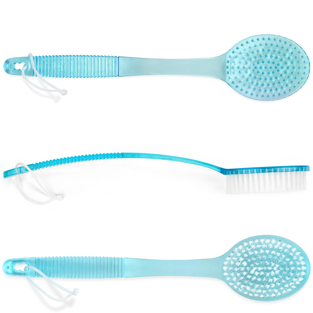 DecorRack brush bristles in blue for a thorough cleanse.