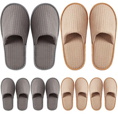 DECOUE 6 Pairs disposable slippers for guests, hygienic and travel-ready.