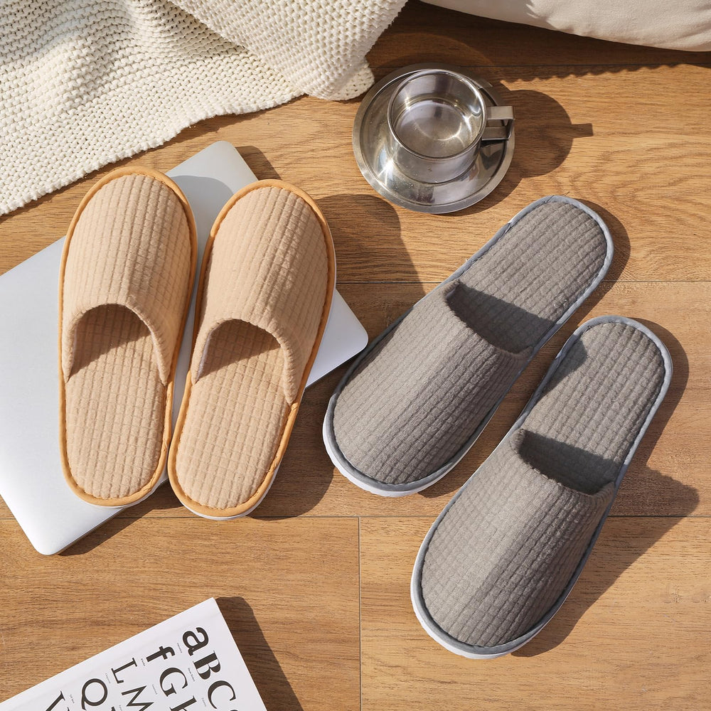 DECOUE vinyl EVA sole slippers designed for durable indoor use.
