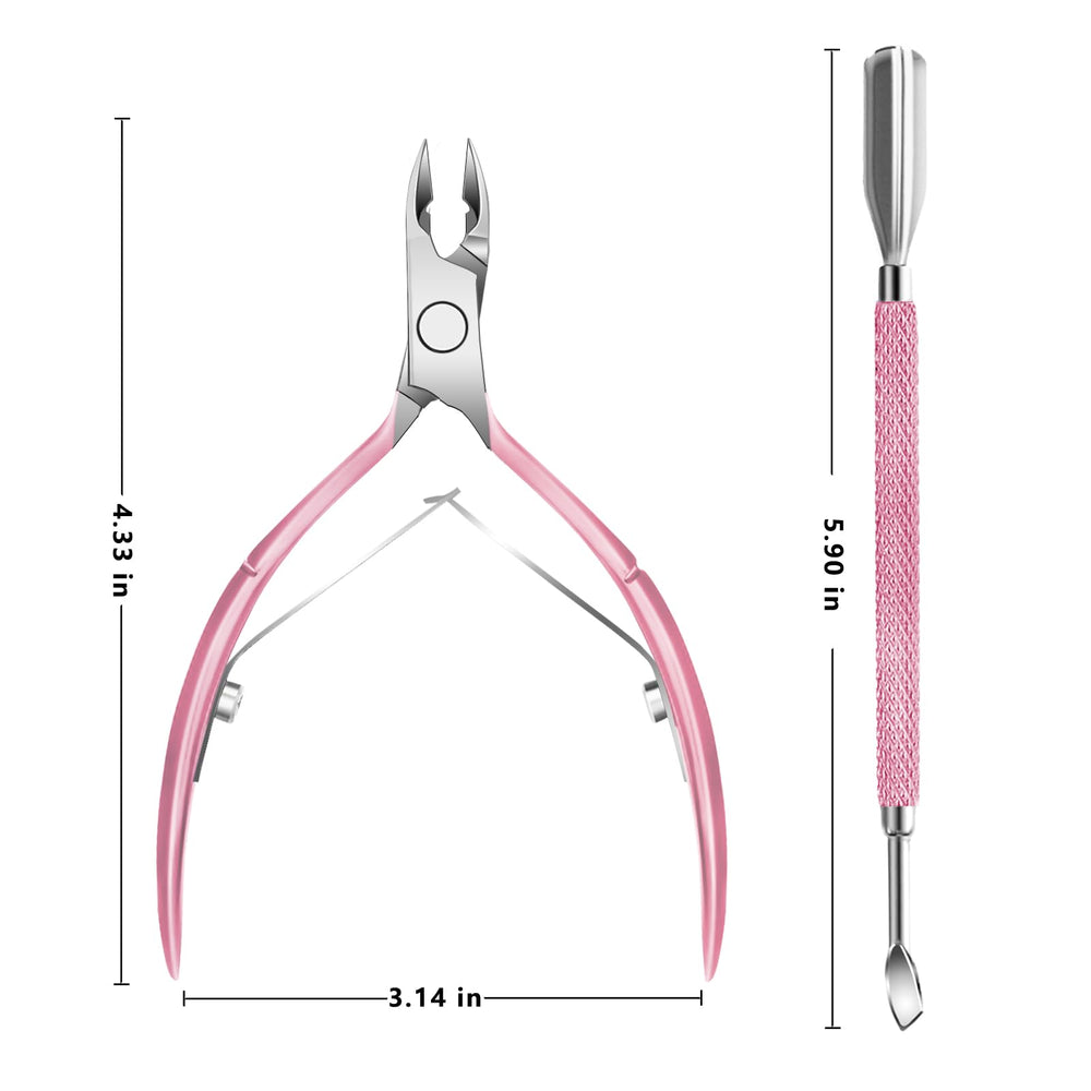 Decute green gift packaging showcases a stylish home manicure set