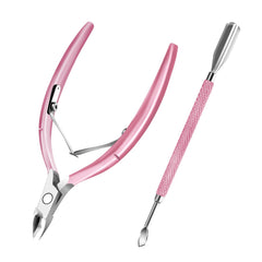 Decute cuticle trimmer triangle tip for precise cuticle removal around nails