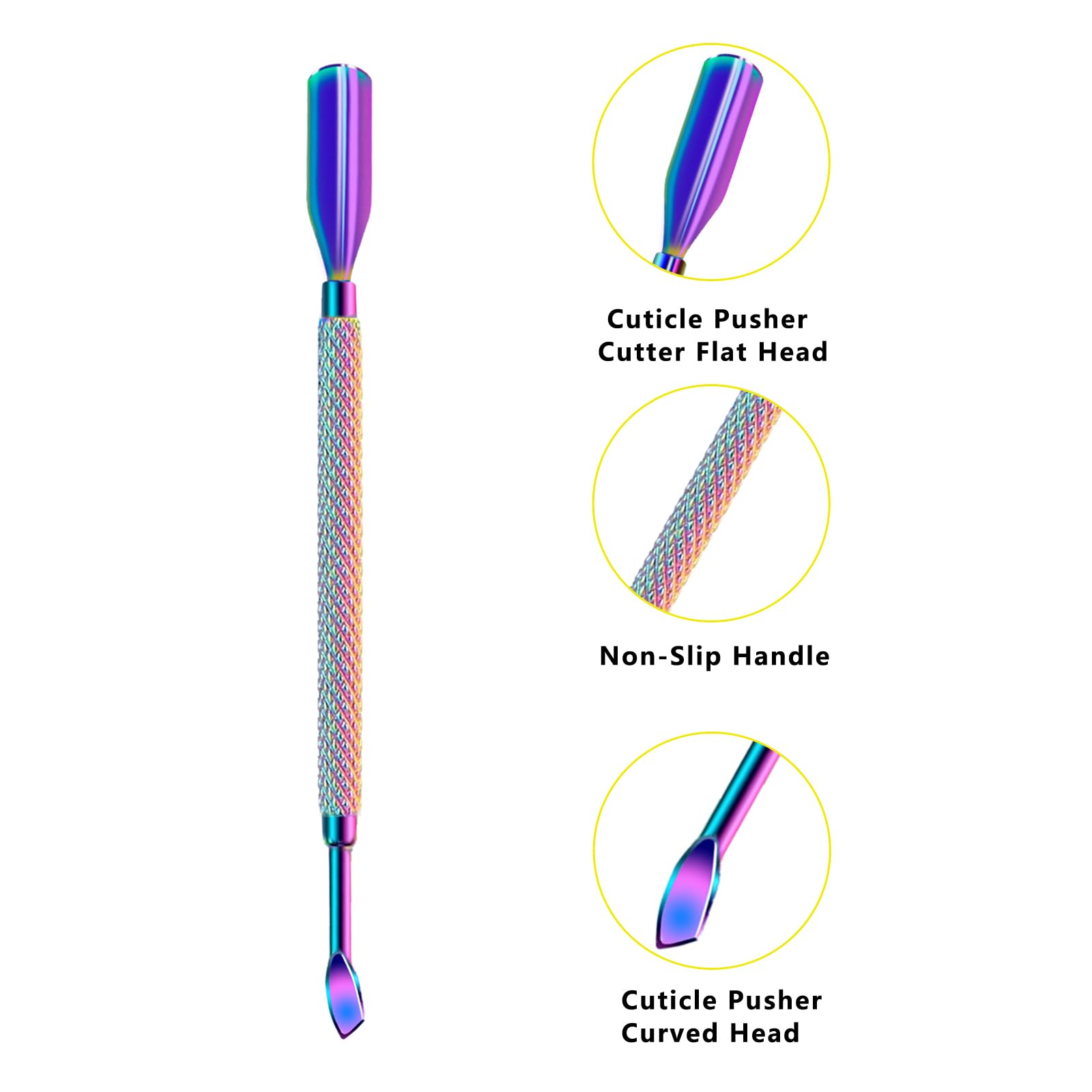Decute ergonomic anti-slip handle design provides control during use.
