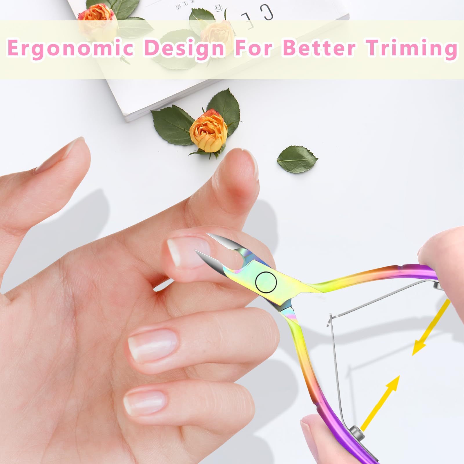 Decute stainless steel cuticle nipper delivering clean, accurate cuts.