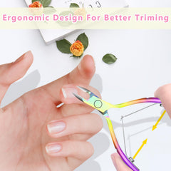 Decute stainless steel cuticle nipper delivering clean, accurate cuts.