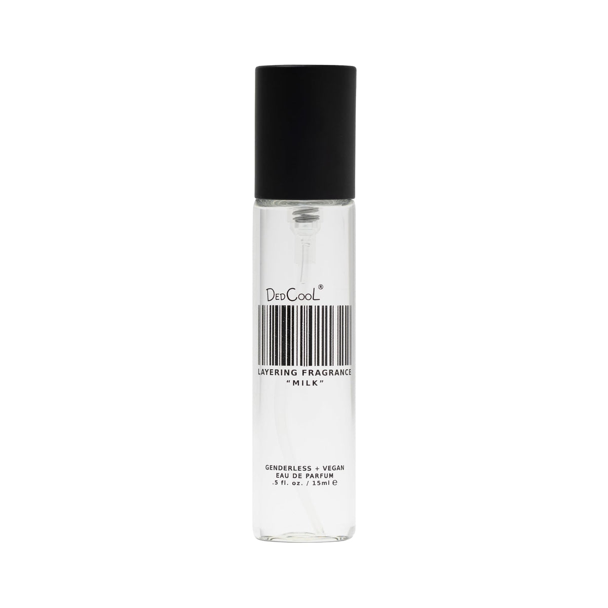 DedCool Milk bottle pour: a fresh, citrus-woody scent ideal for daily wear.