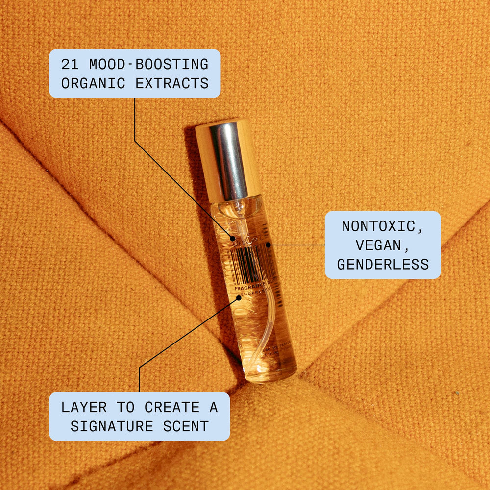 DedCool Milk clementine slice: zesty citrus top note for a Mediterranean-inspired vibe.