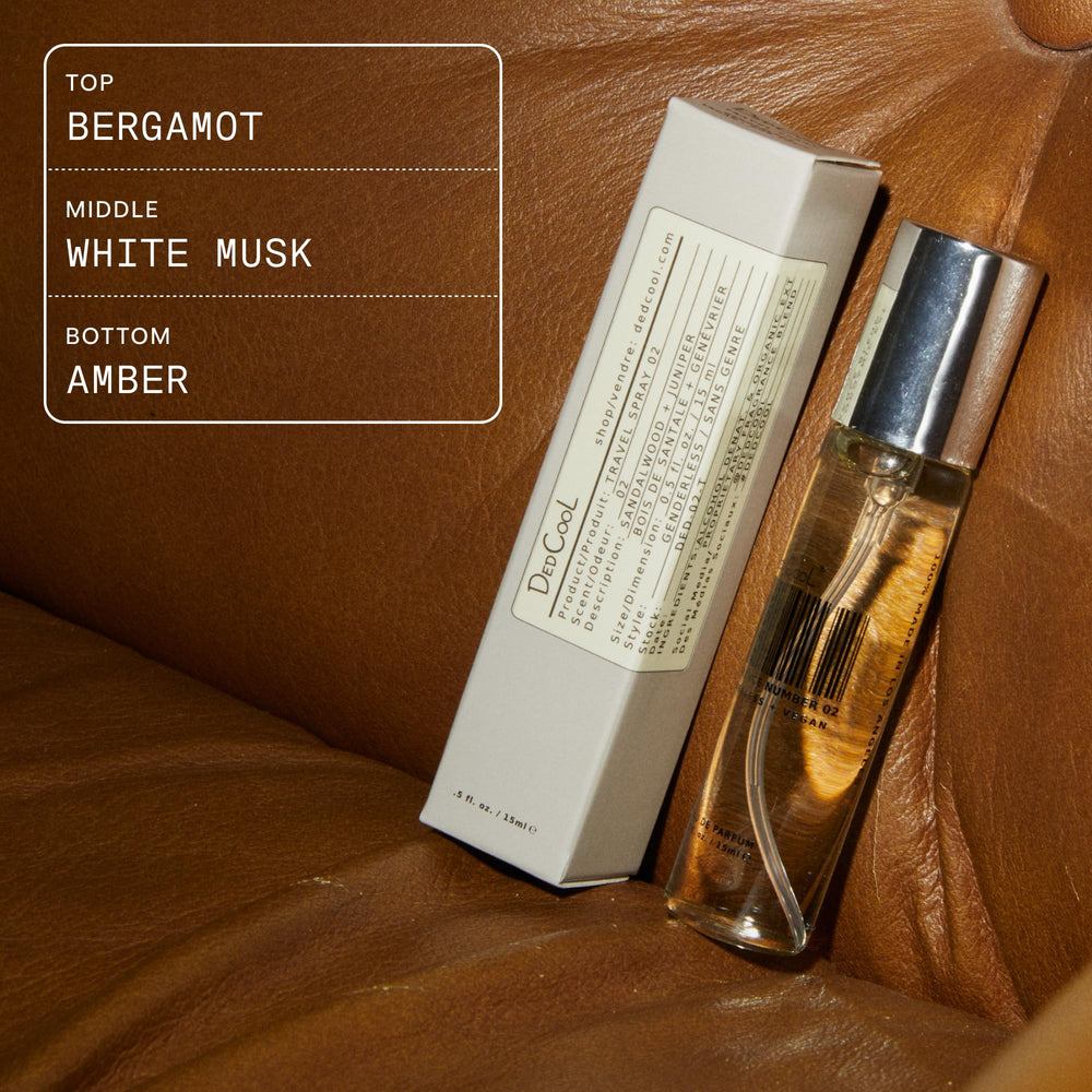DedCool Milk vegan ingredients label: non-toxic formula aligned with sustainable luxury.