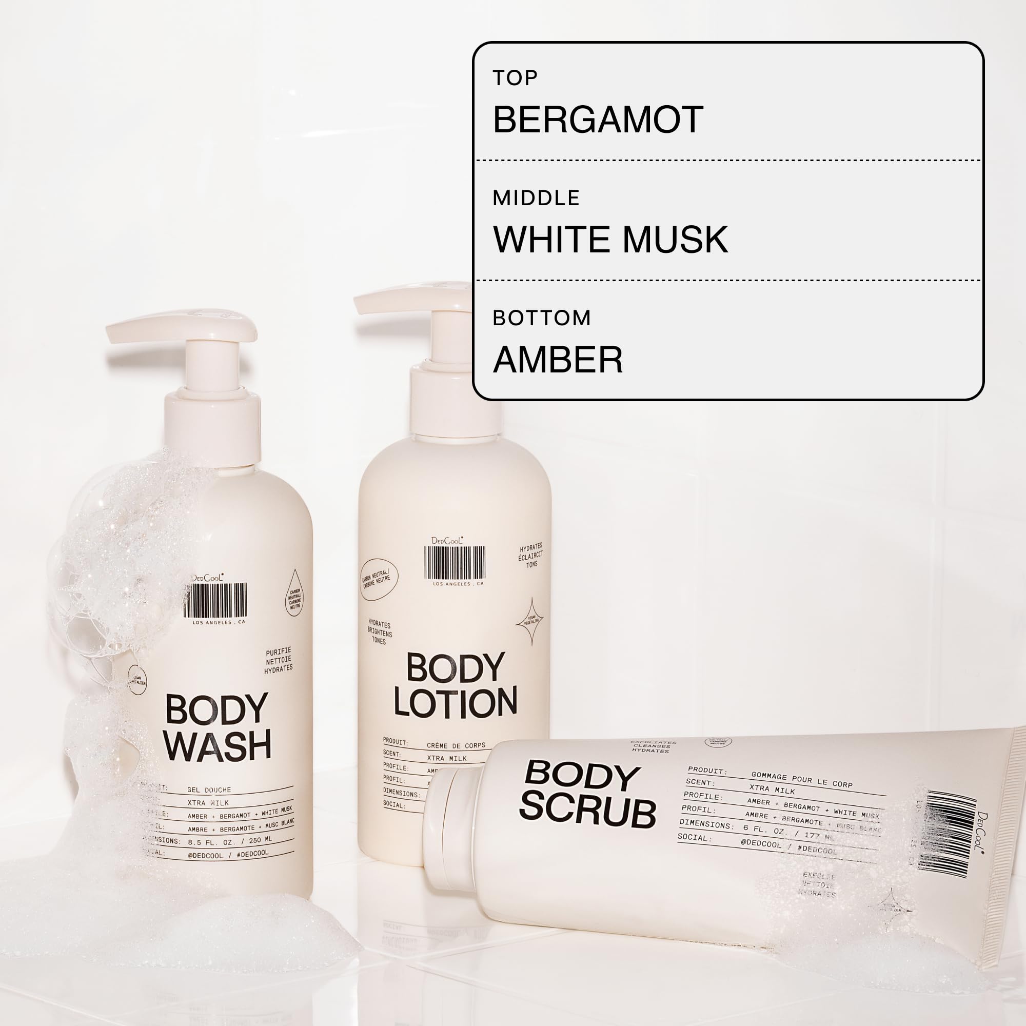 Recyclable packaging symbol on DedCool product for eco-friendly beauty