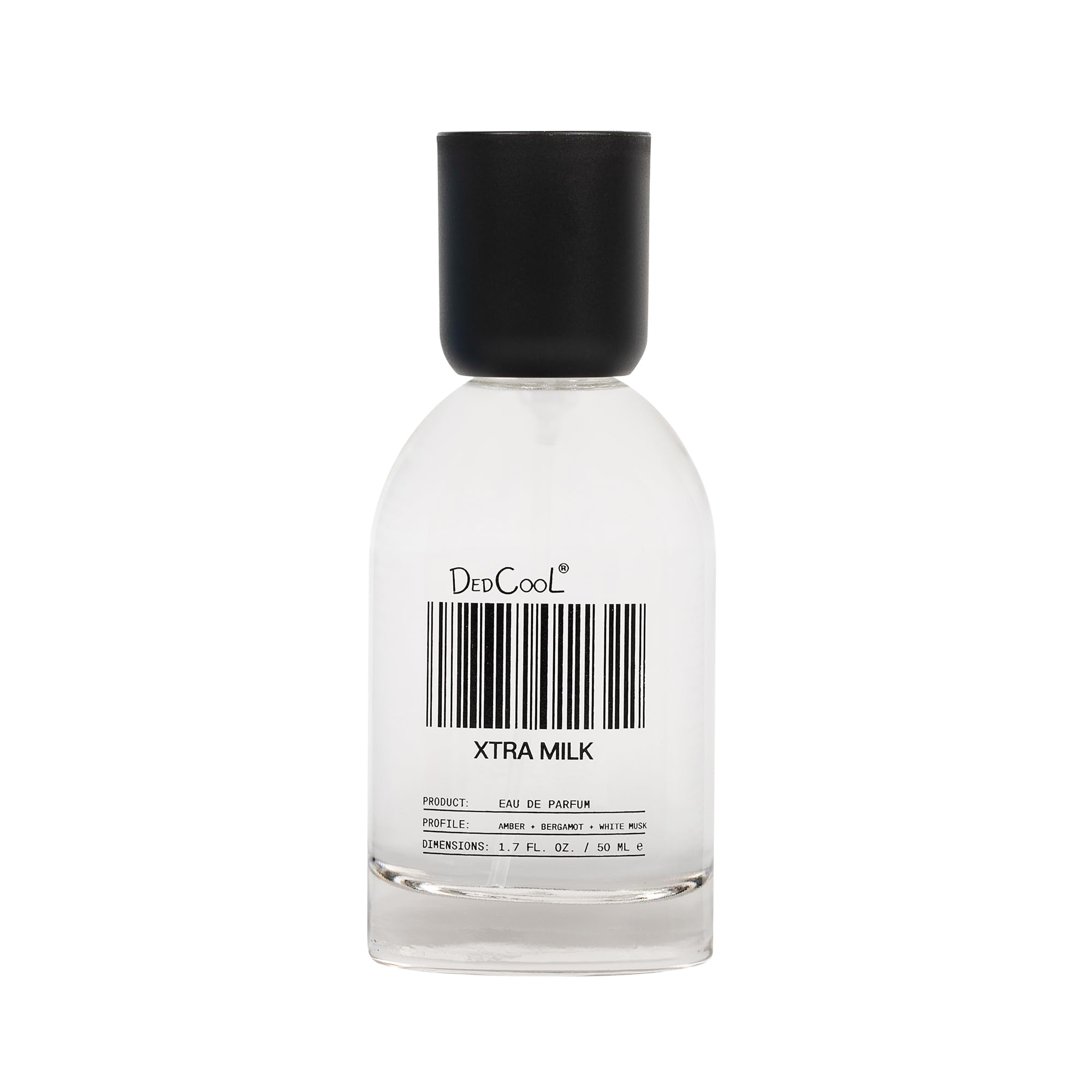 DedCool Xtra Milk bottle with bergamot notes for a lasting unisex scent