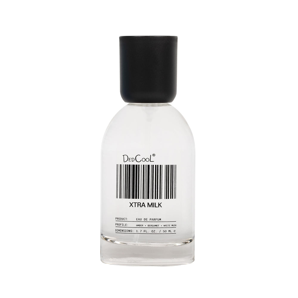 DedCool Xtra Milk bottle with bergamot notes for a lasting unisex scent