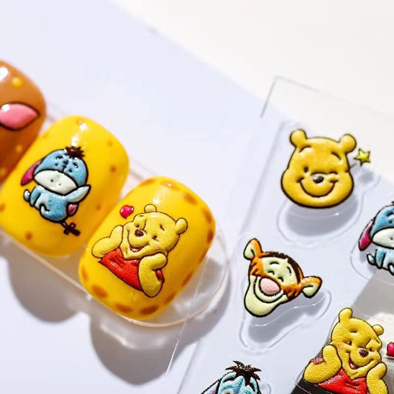 Dedyel self-adhesive nail decals with cute expressions for versatile designs.