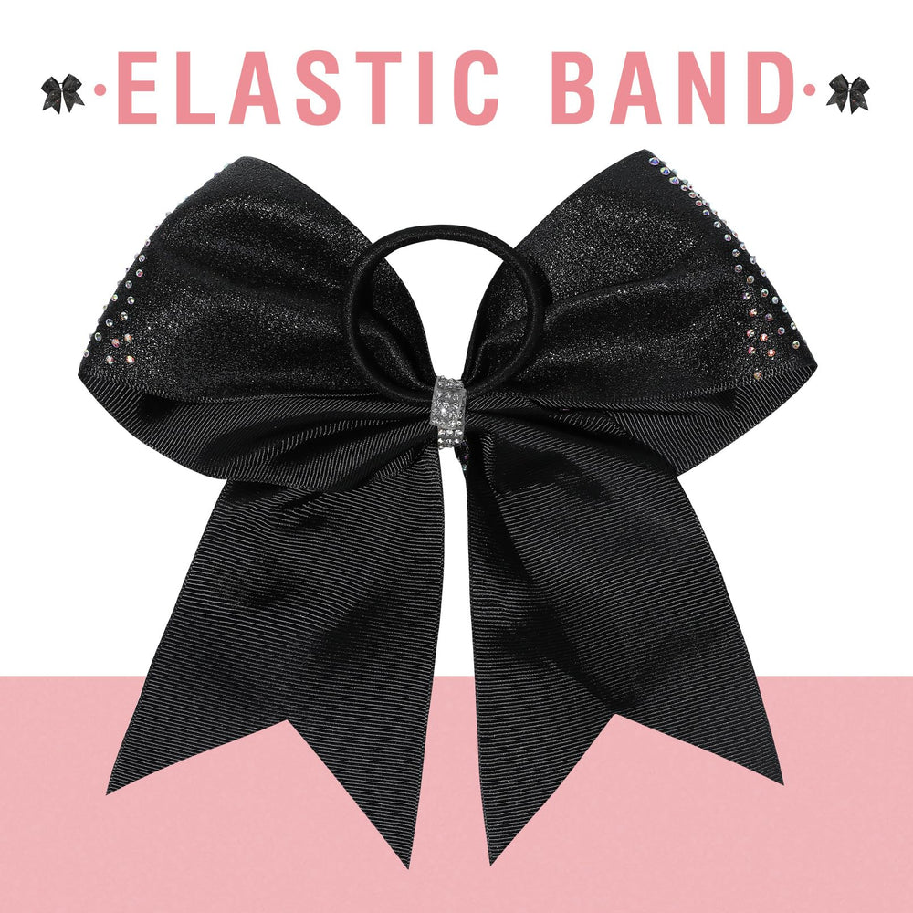 DEEKA iridescent rhinestones shimmer on bow for stage-ready looks