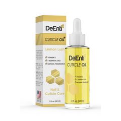 DeEnti Cuticle Oil: botella limon, aroma suave para hidratar cutículas