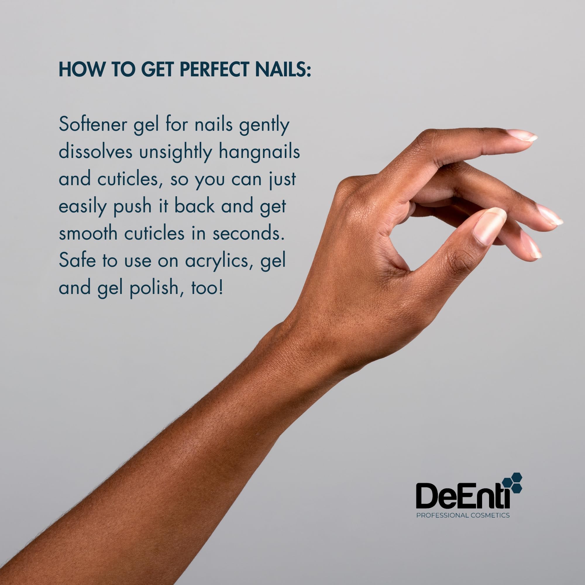 DeEnti Gel para manicura y pedicura en casa.