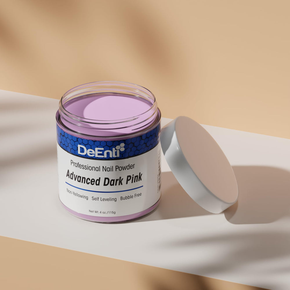 DeEnti polvo acrilico, resistente a rayas para extensiones con confianza.