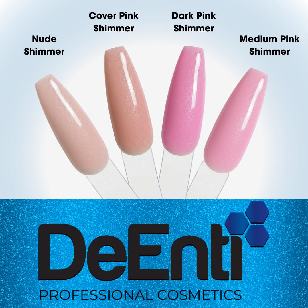 DeEnti polvo acrílico rosado oscuro facilita tallado y modelado de uñas