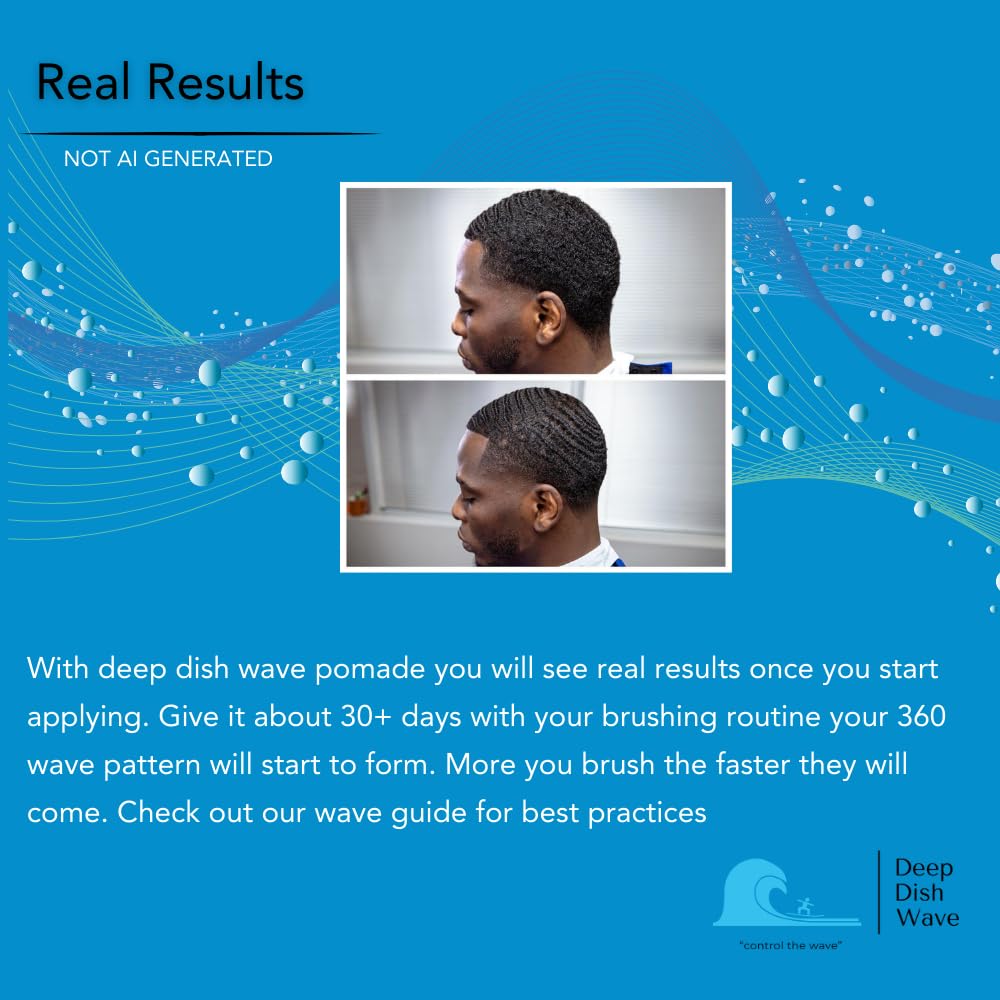 Deep Dish Wave Pomada: cabello nutrido y suave con brillo natural.