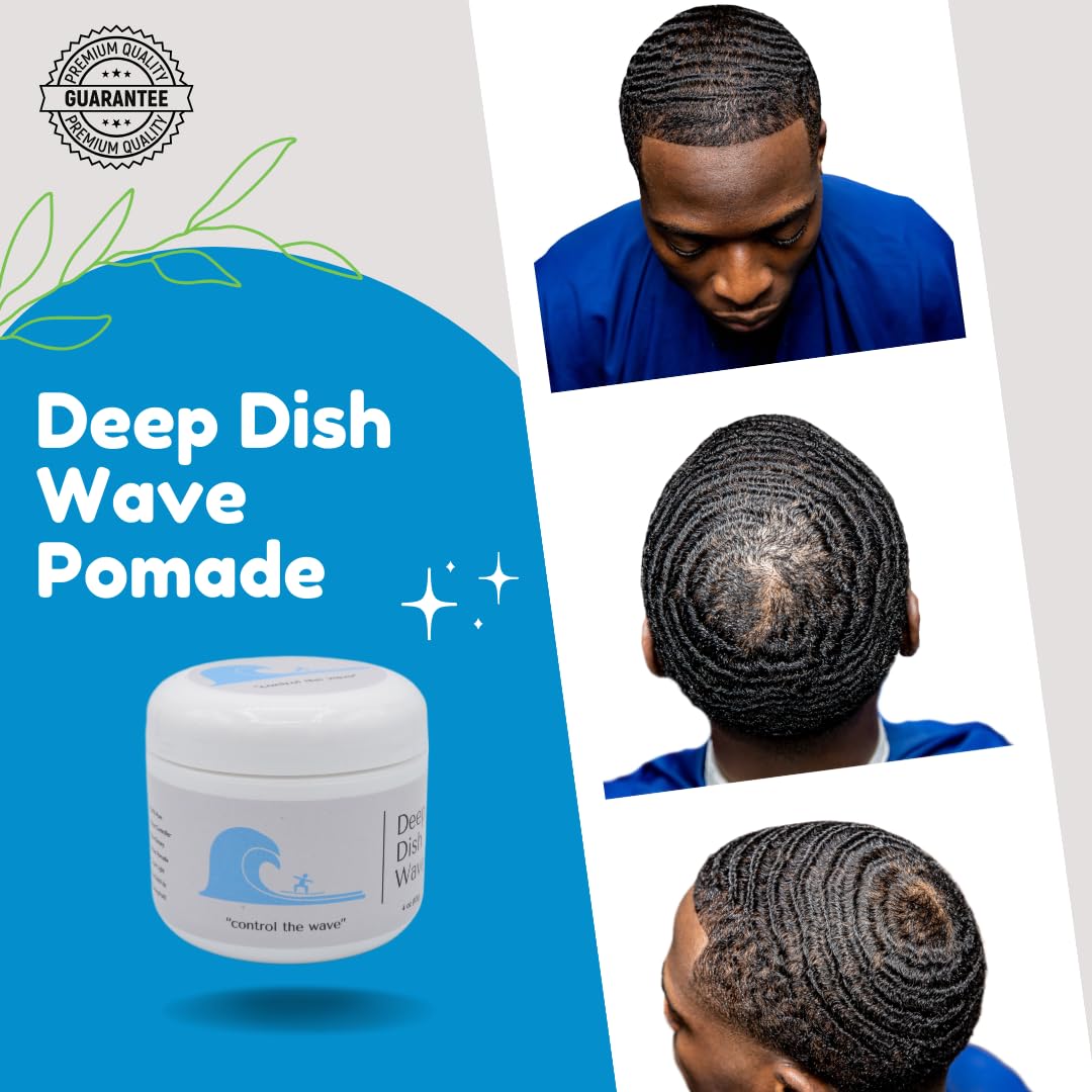 Deep Dish Wave Pomada: kit de cuidado para ondas 360 para uso diario.