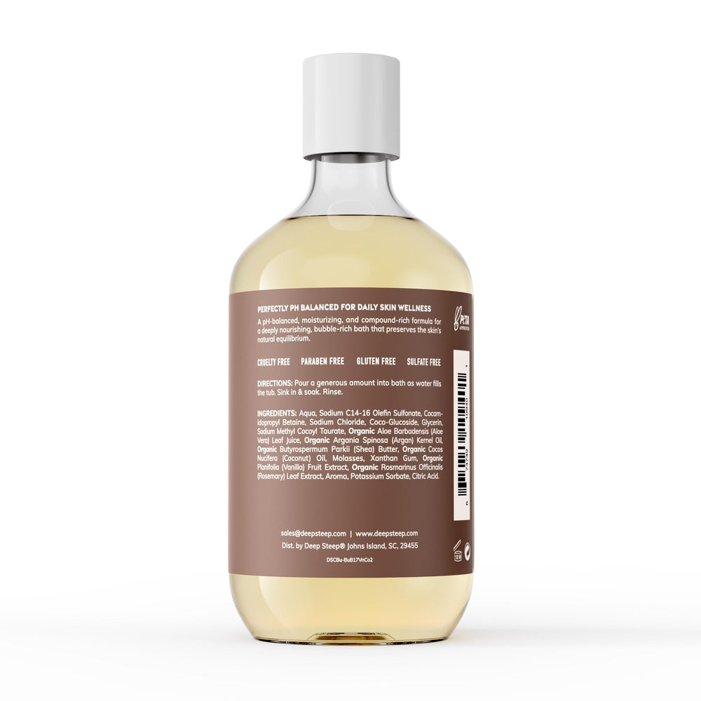 Deep Steep burbujas vainilla coco: aroma relajante para spa en casa.