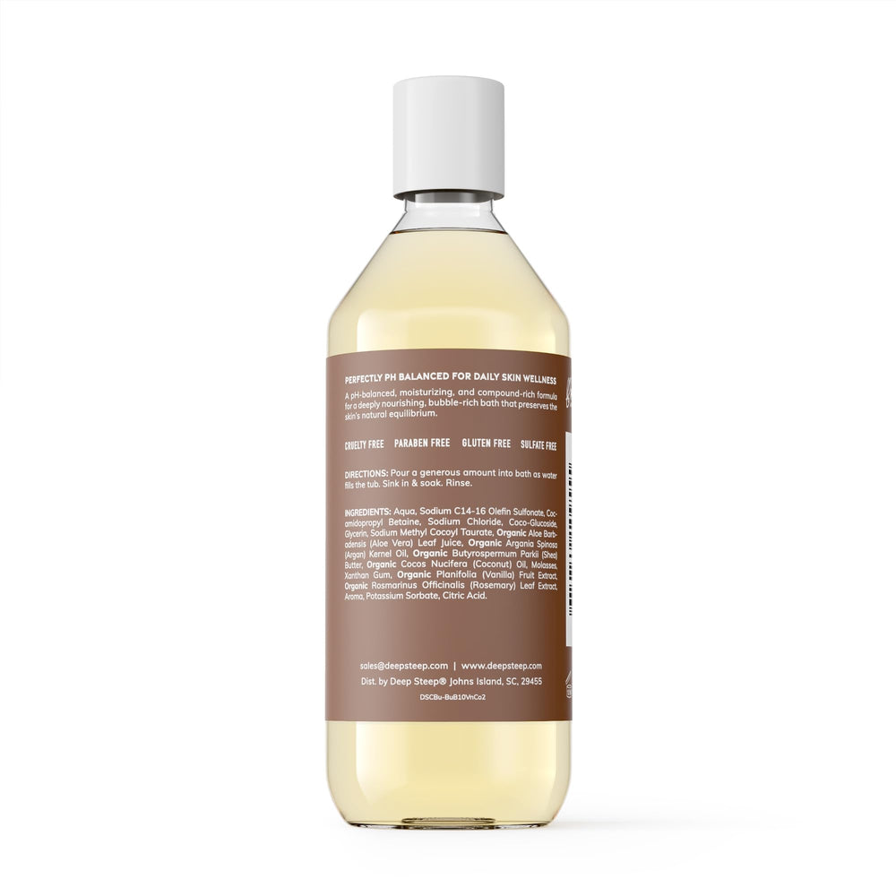Deep Steep hidrata la piel con manteca de karité durante el baño relajante