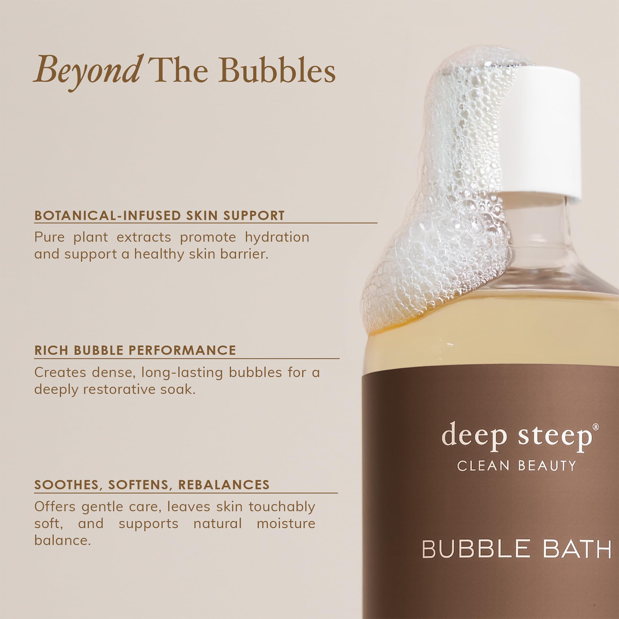 Deep Steep Uso versátil para toda la familia durante el baño.