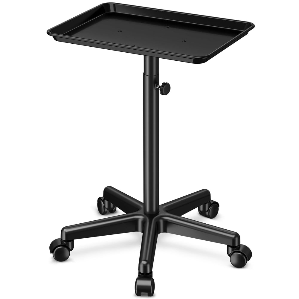DEER BEAUTY salon tray on wheels base highlights sturdy mobility for busy salons.