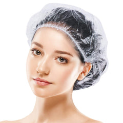 Defabee capas de ducha 100 piezas, empaque frontal, práctico para hoteles y hogares.
