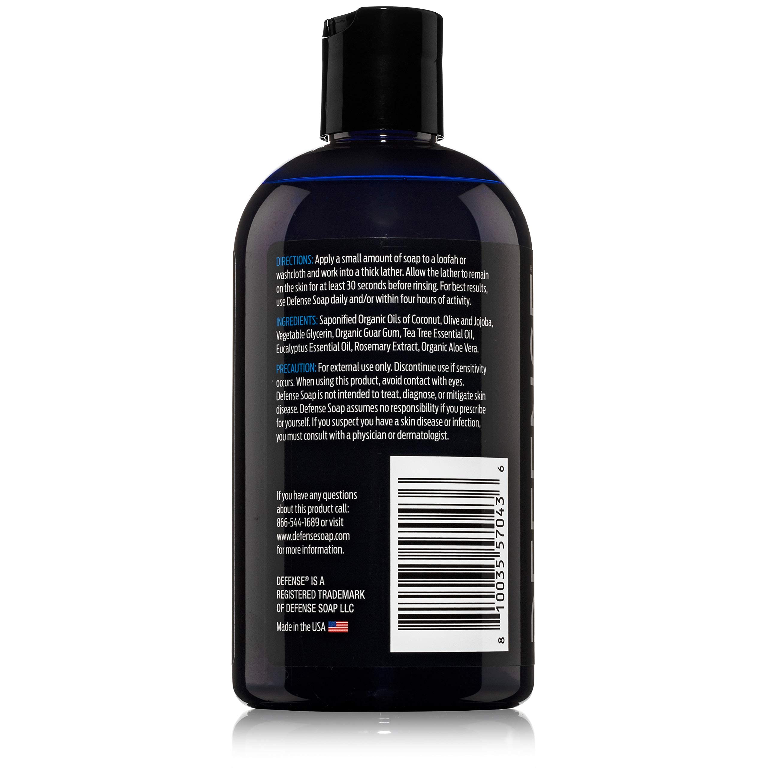Defense Soap Tea Tree Body Wash no mint scent after rinse