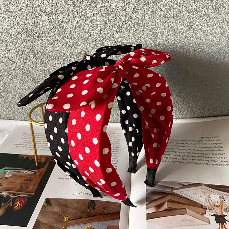 Deghew bow headband fabric detail shows soft cloth and secure fit
