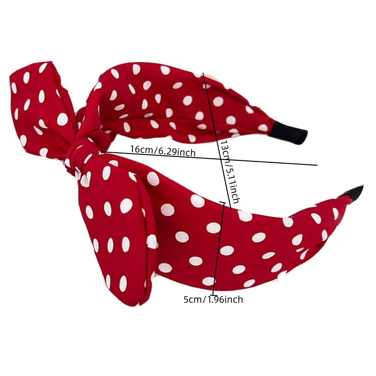 Deghew daily wear polka dot headband pairs with sweaters