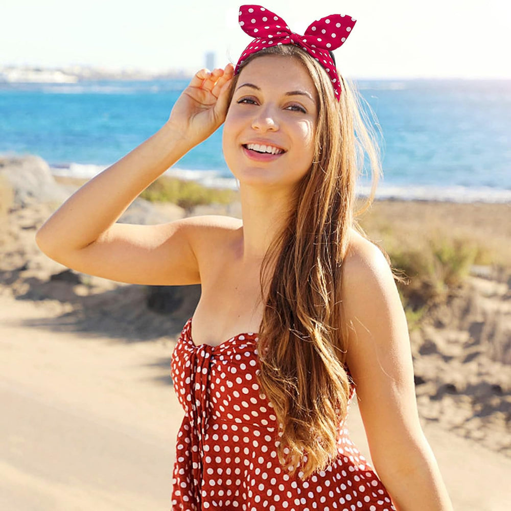 Deghew vintage dot headband adds timeless flair to outfits