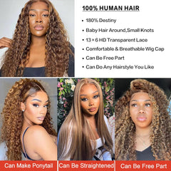 DegHyth pre-plucked natural hairline ensures seamless starter look.