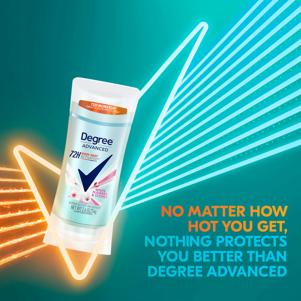 Graphic emphasizing 72-hour sweat and odor protection