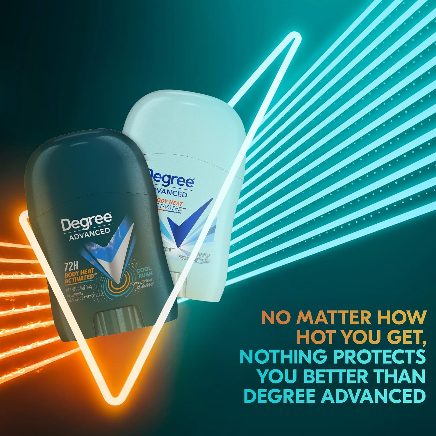 Degree 72-pack mini deodorants provide portable protection anywhere.