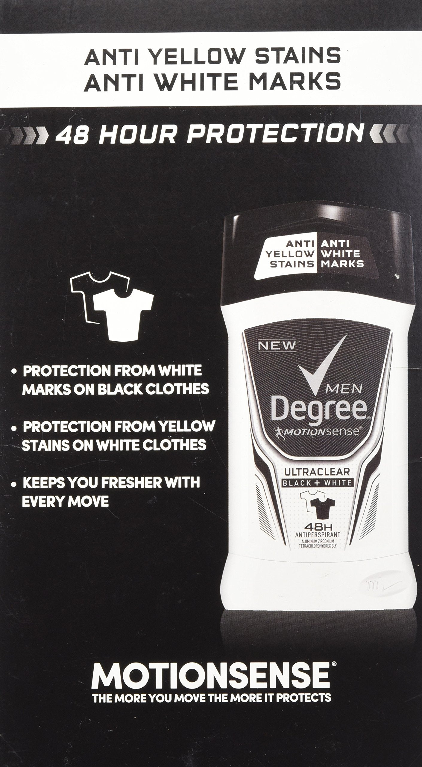 Degree Adrenaline Series pack side view showing bulk kit value