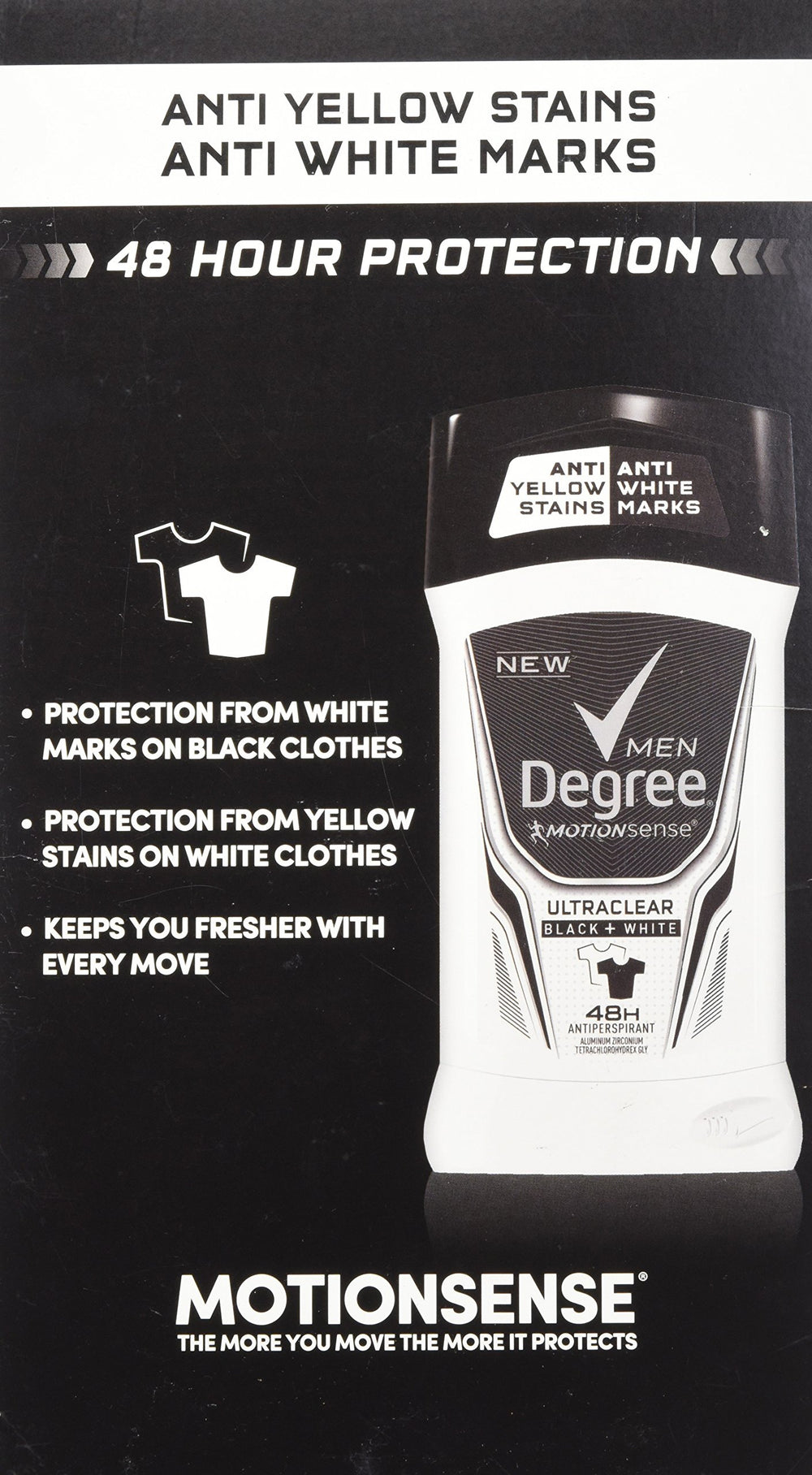 Degree Adrenaline Series pack side view showing bulk kit value