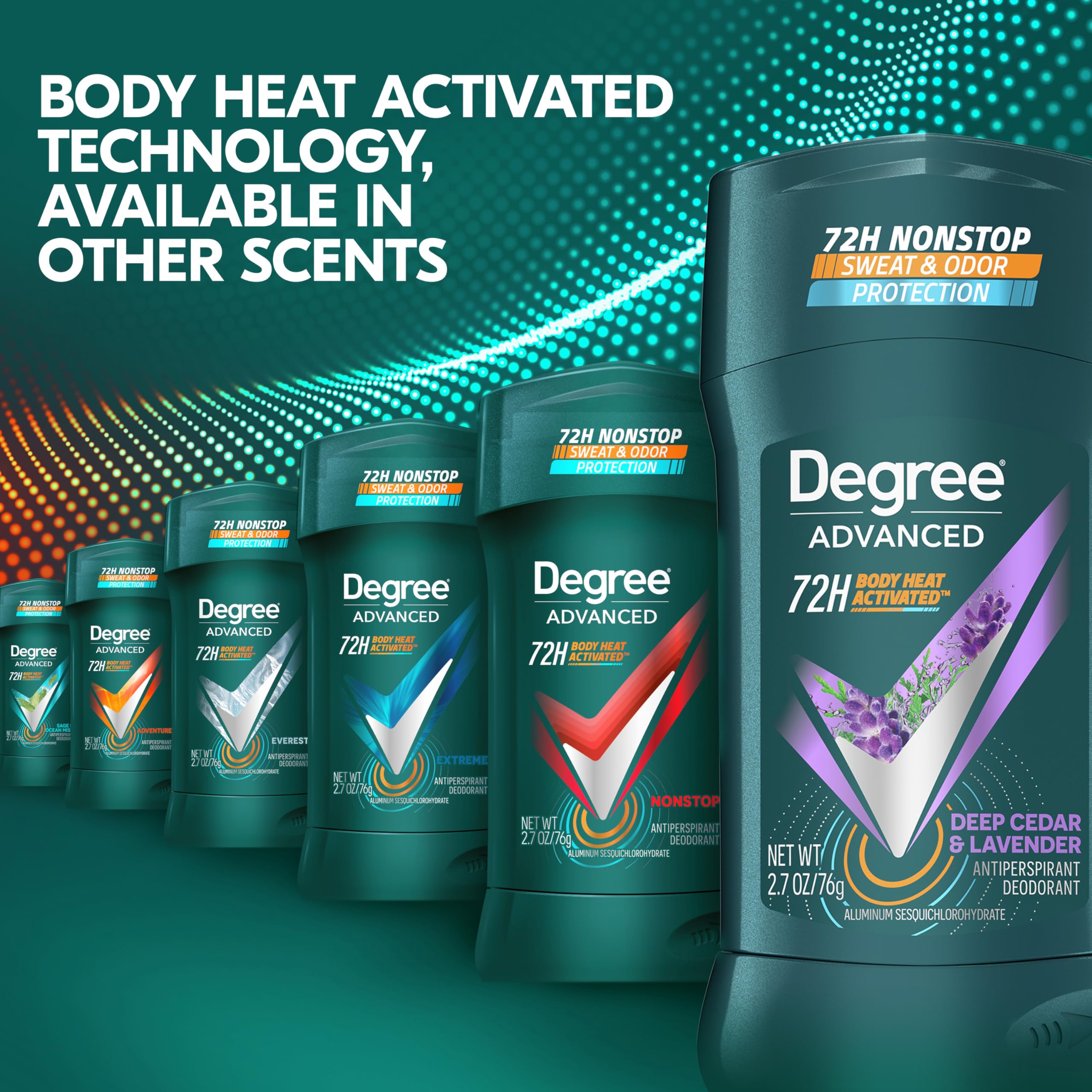 Degree Alcohol-free badge communicates gentle underarm care.