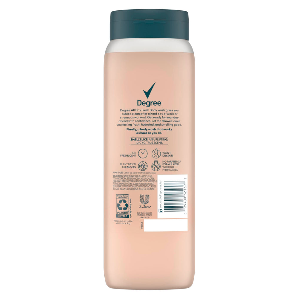 Degree All Day Fresh bottle shows convenient pump for daily use