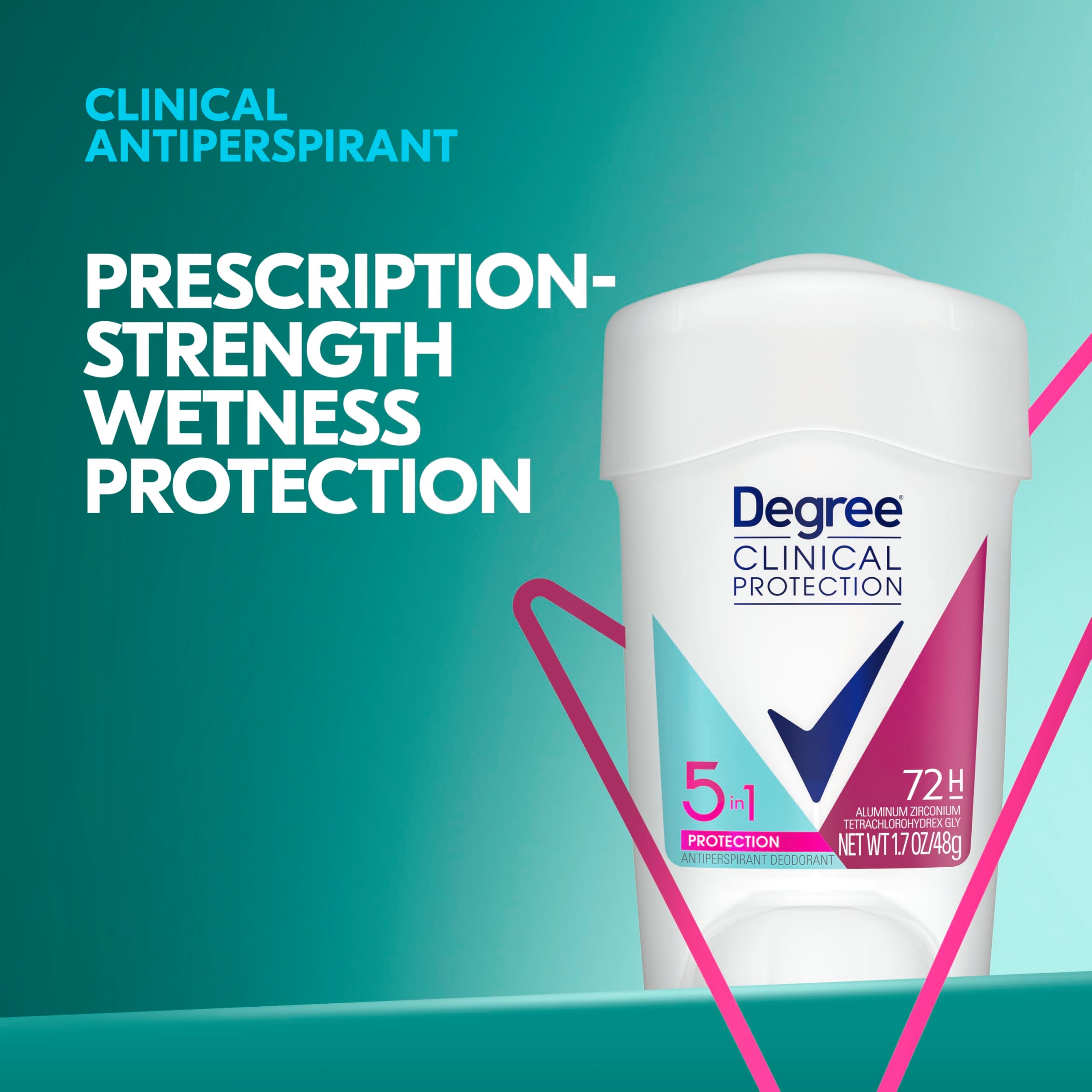 Degree all-day freshness scent keeps you feeling clean and prepared.