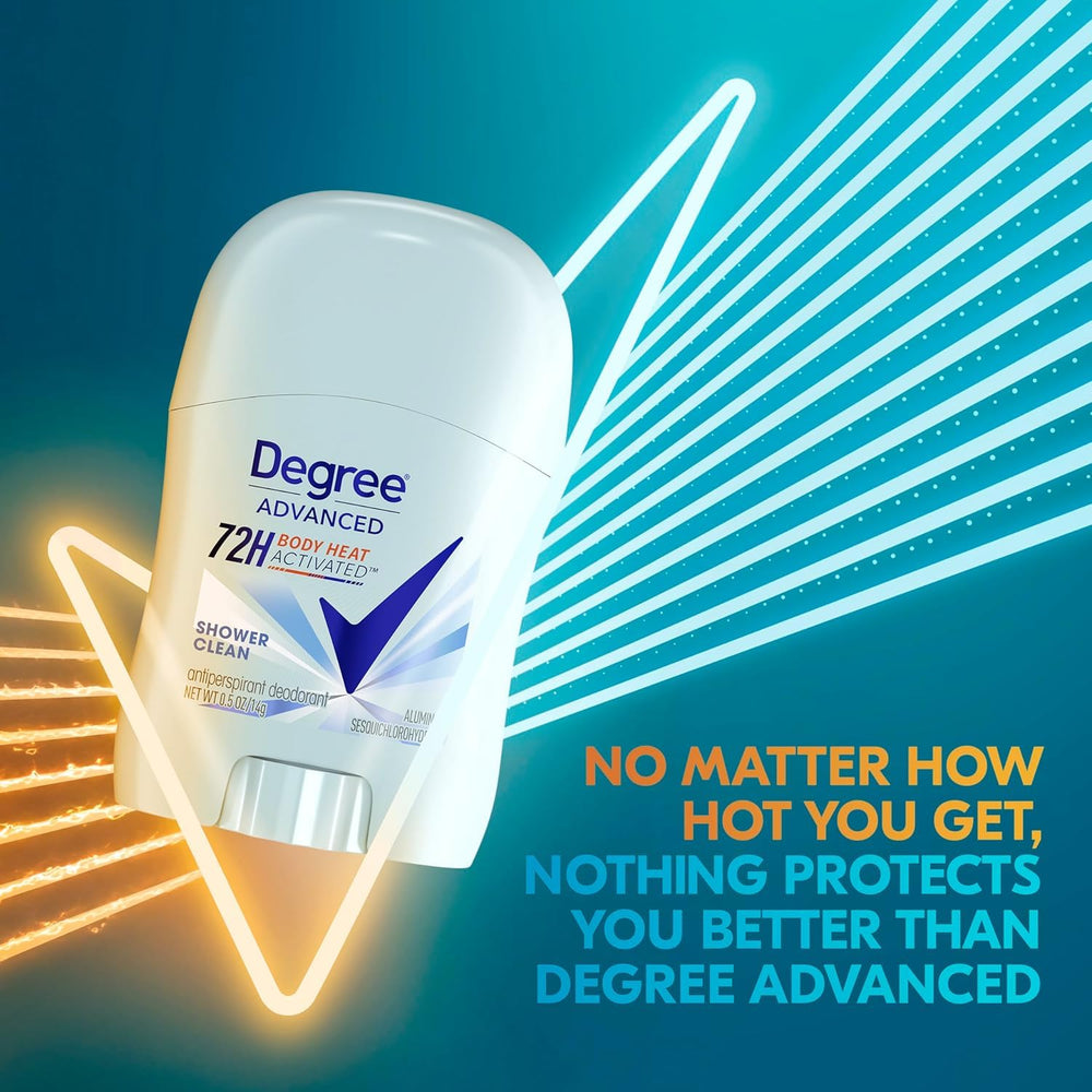 Applying Degree Shower Clean underarms after workouts for refreshed feeling