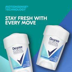 Degree 72-hour protection helps you stay confident through workouts and commutes.
