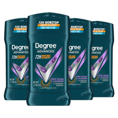 Degree Deep Cedar & Lavender stick front view for all-day freshness.